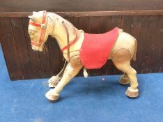 A 1950's aluminium 'Master Craft of Scotland' Child's horse