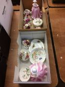 Various figures and ornaments, Royal Albert Old Country Roses etc.