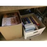 Two boxes of books