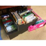 Three boxes of books