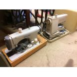 Two sewing machines