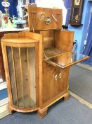 Walnut cocktail cabinet