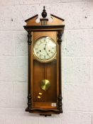 Reproduction mahogany wall clock