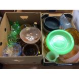 Collection of assorted pressed glass, Davidsons etc.