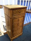 Marble top and walnut cabinet