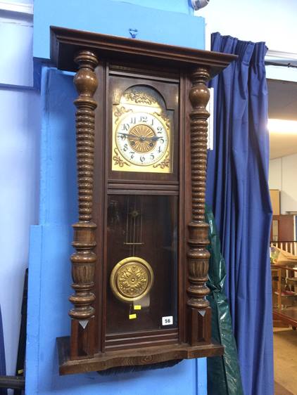 Mahogany wall clock