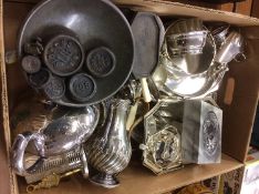 Quantity of silver plate