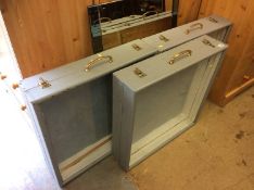 Three table top display cabinets