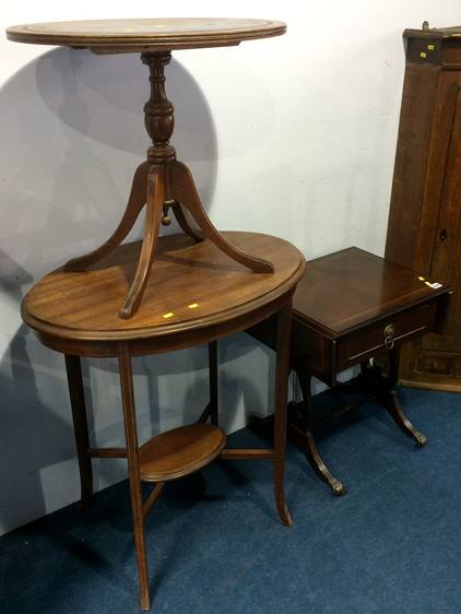 Two oval occasional tables etc. - Image 2 of 2