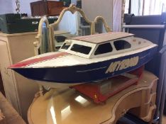 A model boat with petrol engine