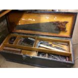 Carpenter's tool box and contents