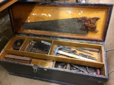 Carpenter's tool box and contents