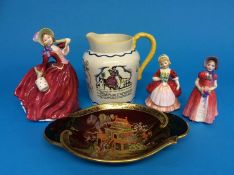 Three Royal Doulton Ladies, a jug etc.