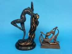 Two Art Deco style figures