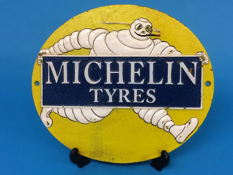 A 'Michelin Tyres' sign