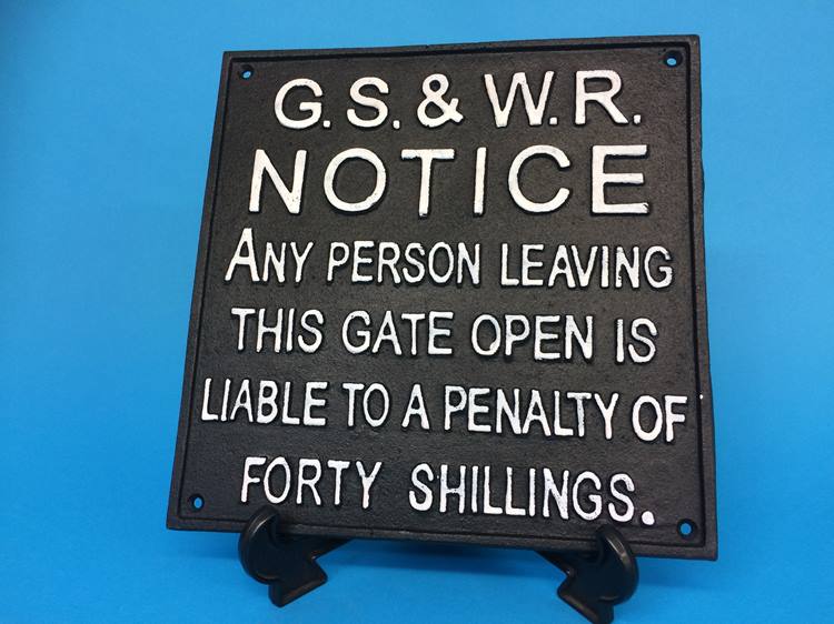 A railway notice sign - Image 2 of 2