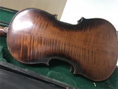 A violin with hard case