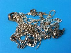 A quantity of silver jewellery