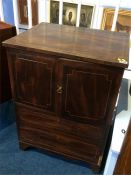 A 19th century mahogany commode