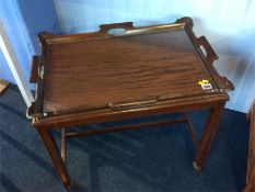 A Chinese style butlers tray and stand