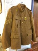 A khaki Sergeants tunic