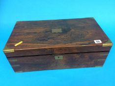 A 19th century Rosewood writing slope