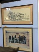 Two prints, signed by Robert Olley