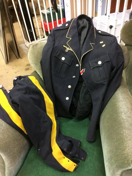 A Uniform jacket and trousers