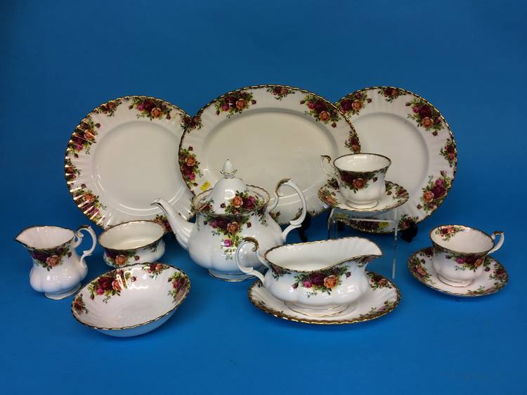 A quantity of Royal Albert Old Country Roses dinner and tea wares