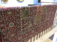 A modern Persian design red ground rug