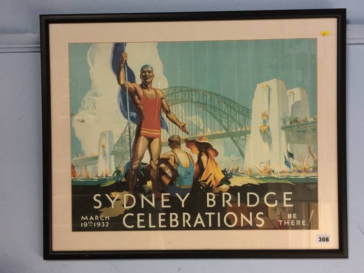 Sydney Bridge Celebrations 1932' print