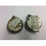 Two silver pocket watches