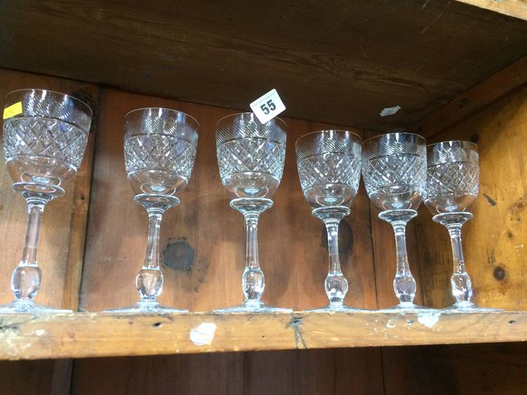 A set of 15 Tudor crystal glasses - Image 3 of 3
