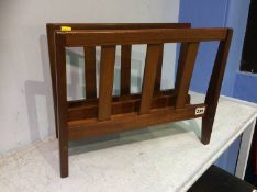 Teak magazine rack