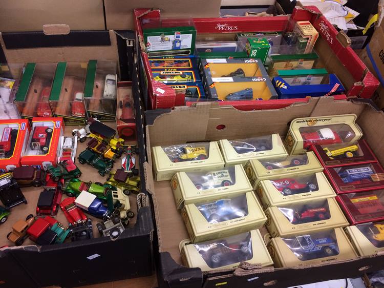 Three trays of Die Cast toys