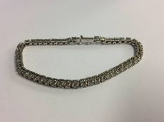 Costume jewellery tennis bracelet