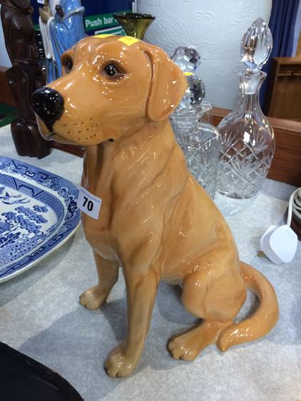 Beswick Fireside Labrador, numbered 2314