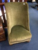 A 1930's rocking nursing chair