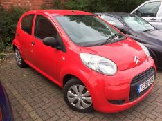 Citroen C1 Hatchback 1.0i, 1st reg November 2010, red, manual, cc 998 (no V5 - please note the fee