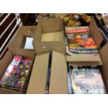 Quantity of 2000 AD and other comics in six boxes