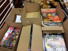 Quantity of 2000 AD and other comics in six boxes