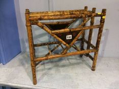 Bamboo magazine rack and a towel rail