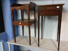 A small washstand and a side table