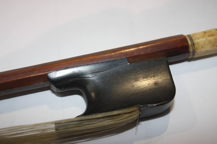 A violin coffin case and a violin bow - Image 4 of 6
