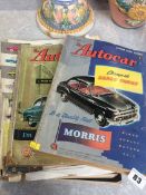 Quantity of car magazines to include 'Daily Express Motor Show' and 'The Auto Car'
