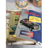 Quantity of car magazines to include 'Daily Express Motor Show' and 'The Auto Car'