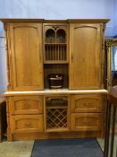 A large Barker and Stonehouse fitted kitchen dresser, 197cm length, 224cm high