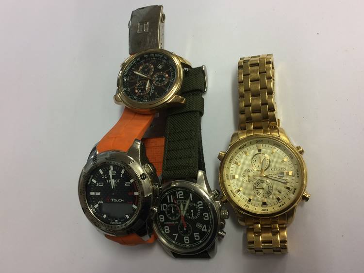 Four Citizen and a Tissot watches - Image 2 of 2