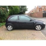 Vauxhall Corsa 1.0i, 1st reg November 2004, black, manual, cc 998, (no V5 - please note the fee