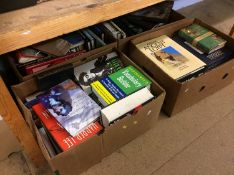 Four boxes of books